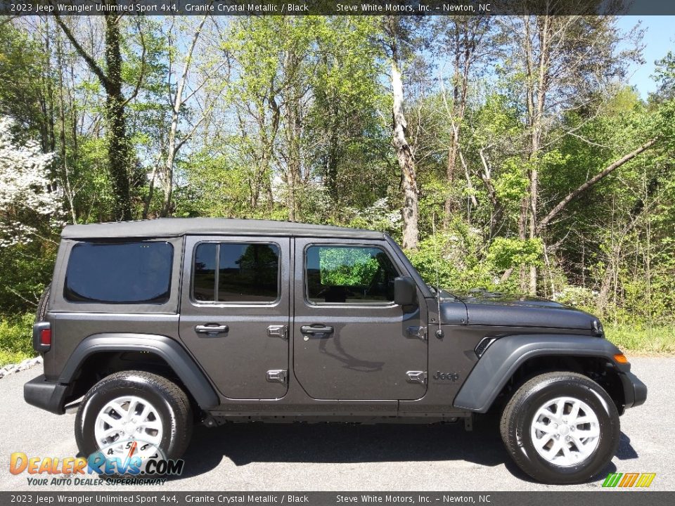 2023 Jeep Wrangler Unlimited Sport 4x4 Granite Crystal Metallic / Black Photo #5