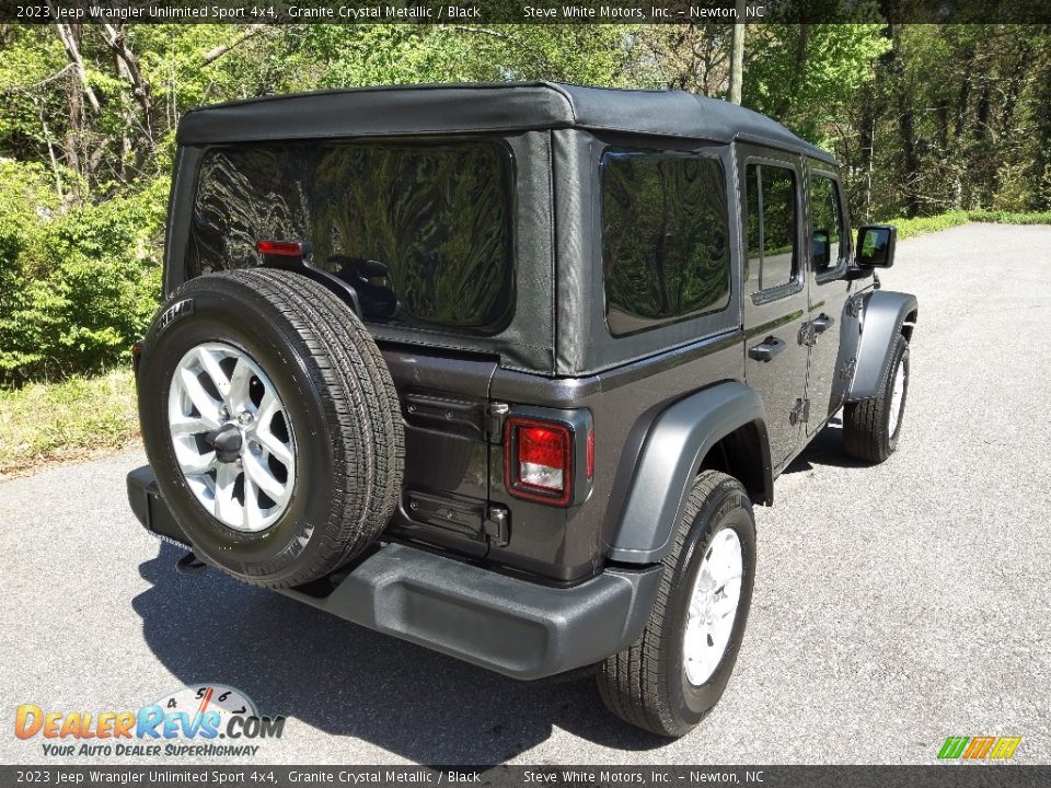 2023 Jeep Wrangler Unlimited Sport 4x4 Granite Crystal Metallic / Black Photo #6