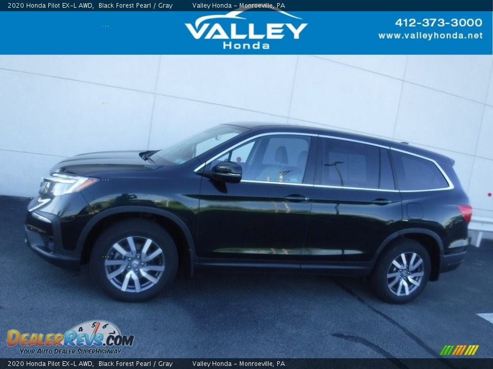 2020 Honda Pilot EX-L AWD Black Forest Pearl / Gray Photo #2