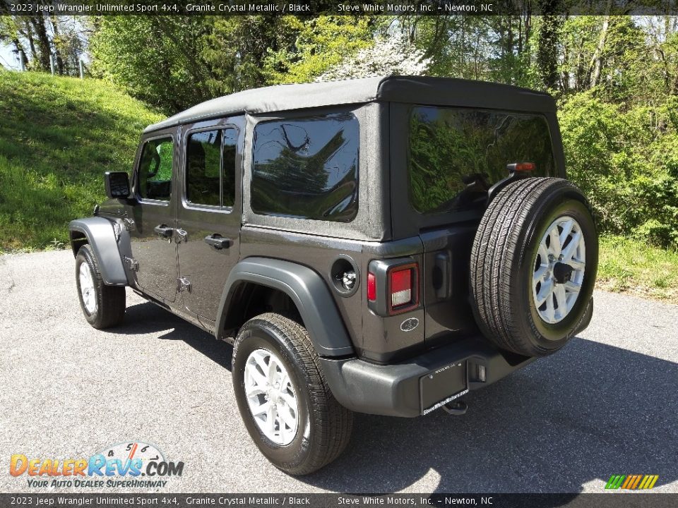 2023 Jeep Wrangler Unlimited Sport 4x4 Granite Crystal Metallic / Black Photo #8