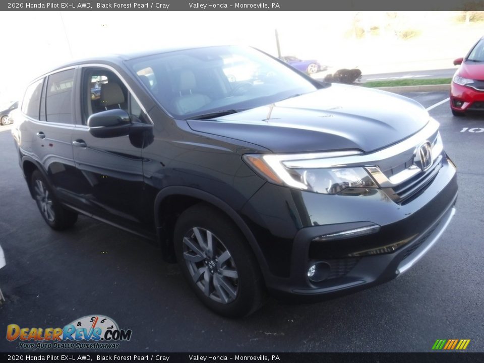 2020 Honda Pilot EX-L AWD Black Forest Pearl / Gray Photo #6