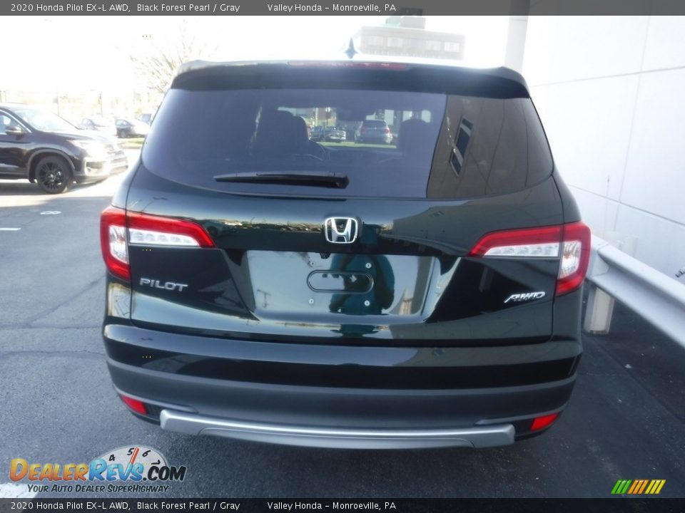 2020 Honda Pilot EX-L AWD Black Forest Pearl / Gray Photo #8