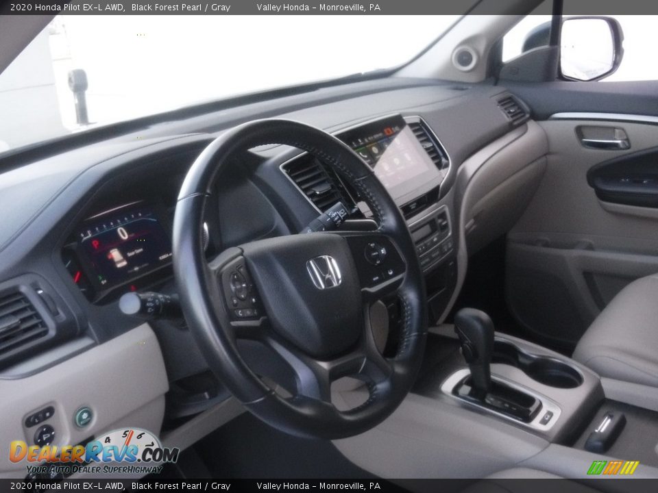 2020 Honda Pilot EX-L AWD Black Forest Pearl / Gray Photo #14