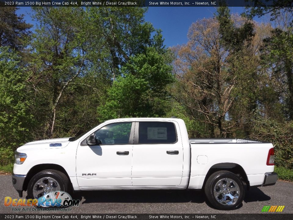 2023 Ram 1500 Big Horn Crew Cab 4x4 Bright White / Diesel Gray/Black Photo #1