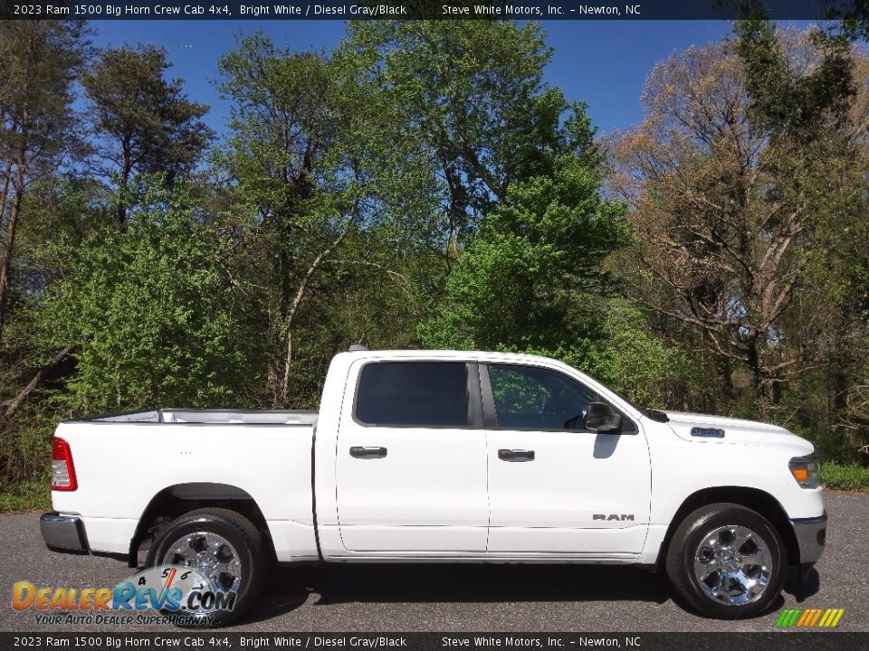 2023 Ram 1500 Big Horn Crew Cab 4x4 Bright White / Diesel Gray/Black Photo #5