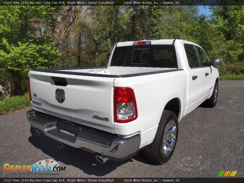 2023 Ram 1500 Big Horn Crew Cab 4x4 Bright White / Diesel Gray/Black Photo #6