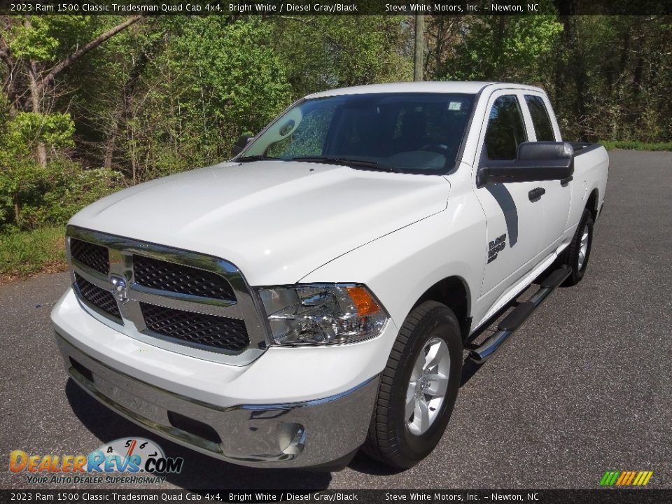 2023 Ram 1500 Classic Tradesman Quad Cab 4x4 Bright White / Diesel Gray/Black Photo #2