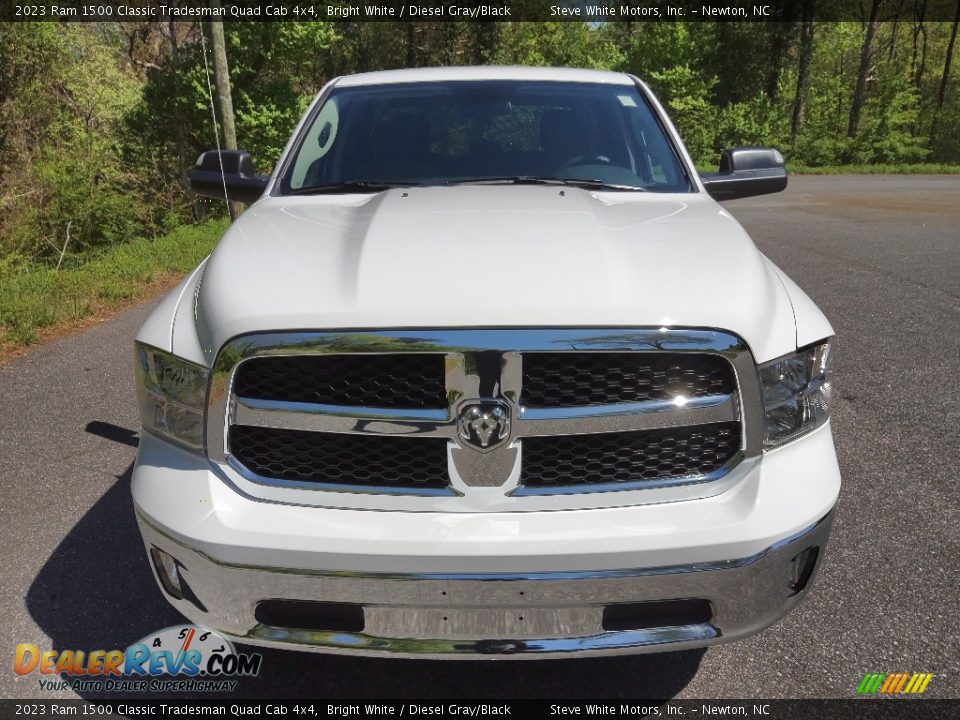 2023 Ram 1500 Classic Tradesman Quad Cab 4x4 Bright White / Diesel Gray/Black Photo #3