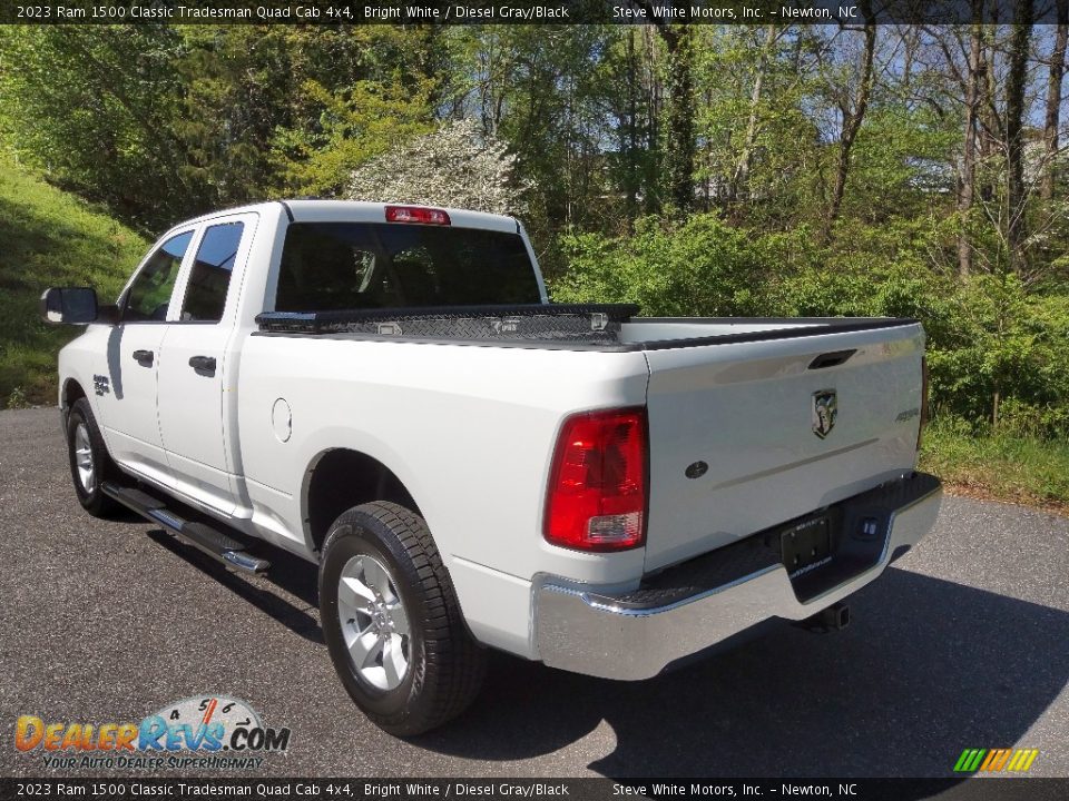 2023 Ram 1500 Classic Tradesman Quad Cab 4x4 Bright White / Diesel Gray/Black Photo #9