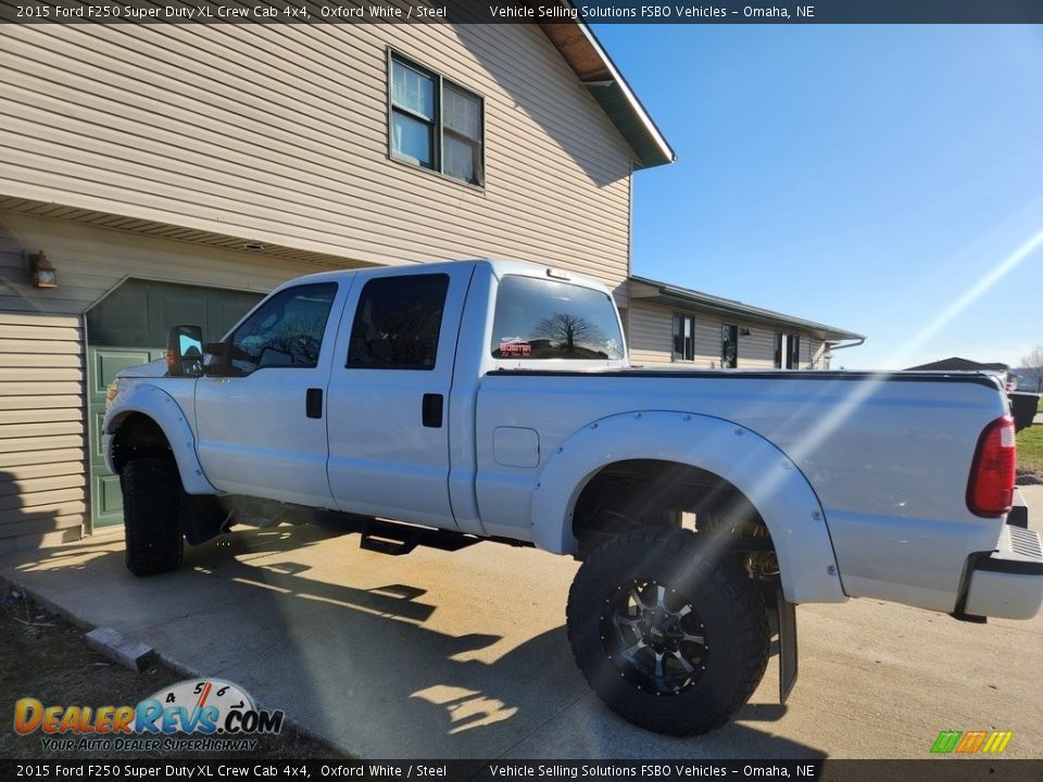 2015 Ford F250 Super Duty XL Crew Cab 4x4 Oxford White / Steel Photo #5