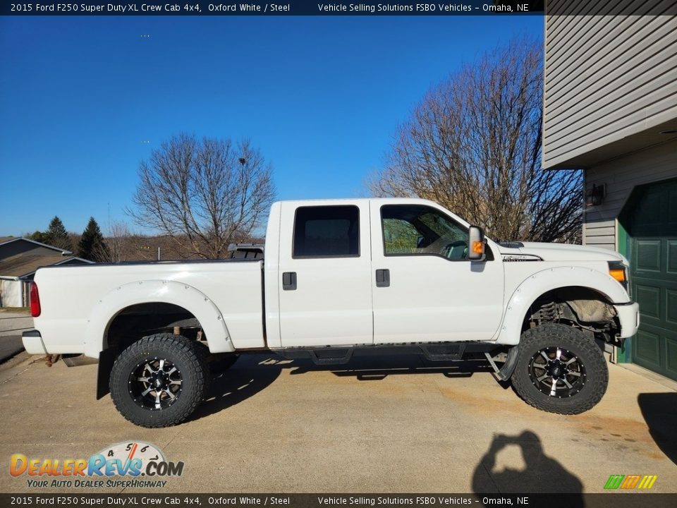 2015 Ford F250 Super Duty XL Crew Cab 4x4 Oxford White / Steel Photo #6