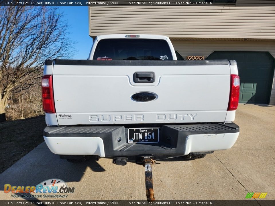 2015 Ford F250 Super Duty XL Crew Cab 4x4 Oxford White / Steel Photo #7