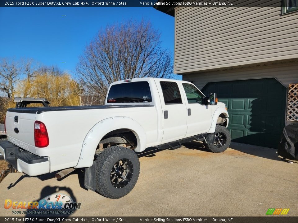 2015 Ford F250 Super Duty XL Crew Cab 4x4 Oxford White / Steel Photo #8