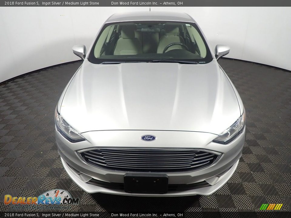 2018 Ford Fusion S Ingot Silver / Medium Light Stone Photo #5