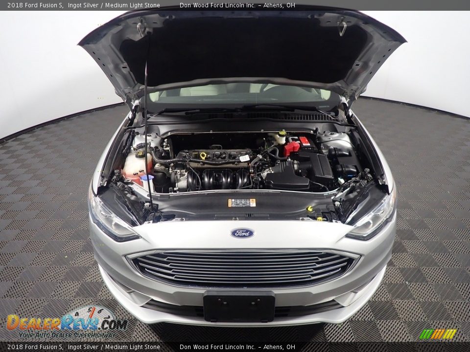 2018 Ford Fusion S Ingot Silver / Medium Light Stone Photo #6
