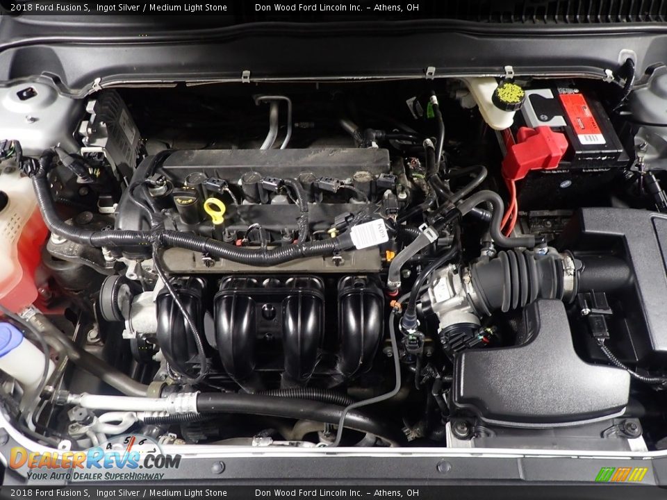 2018 Ford Fusion S Ingot Silver / Medium Light Stone Photo #7