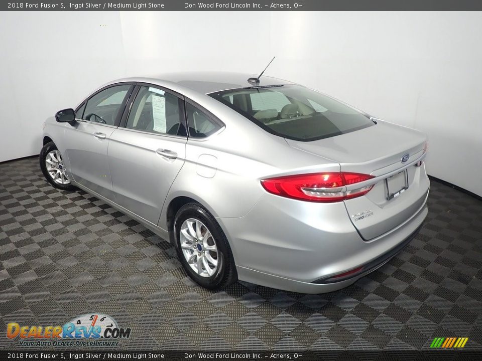 2018 Ford Fusion S Ingot Silver / Medium Light Stone Photo #12