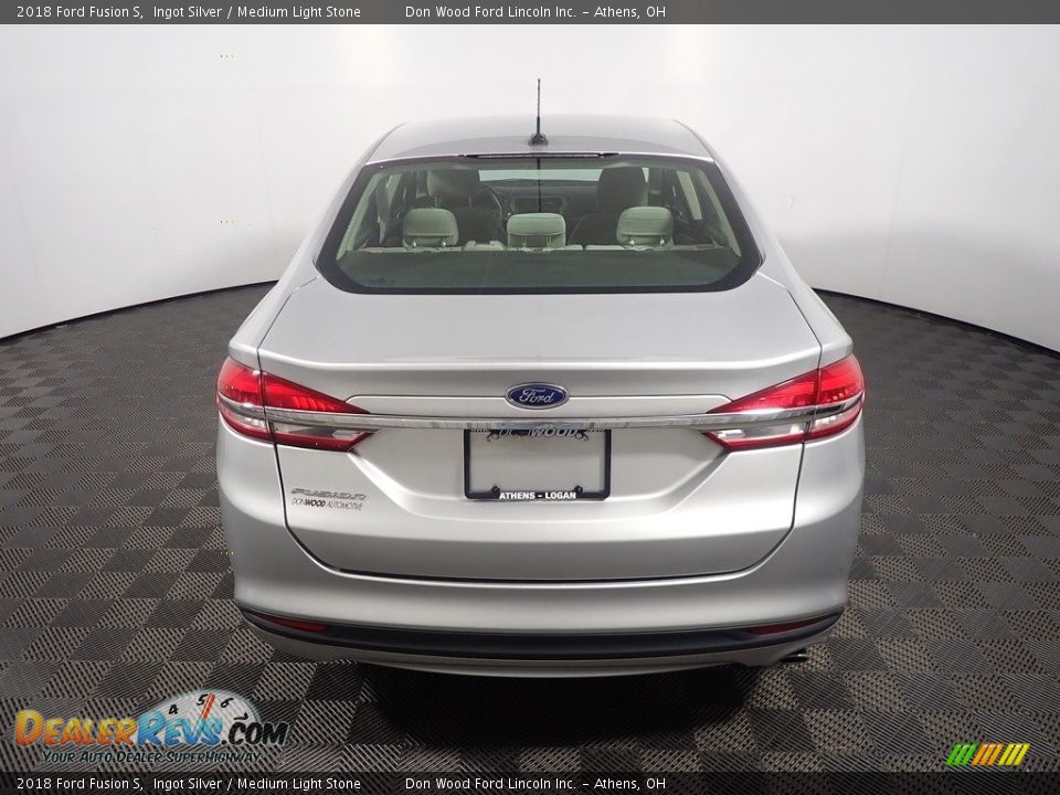 2018 Ford Fusion S Ingot Silver / Medium Light Stone Photo #13