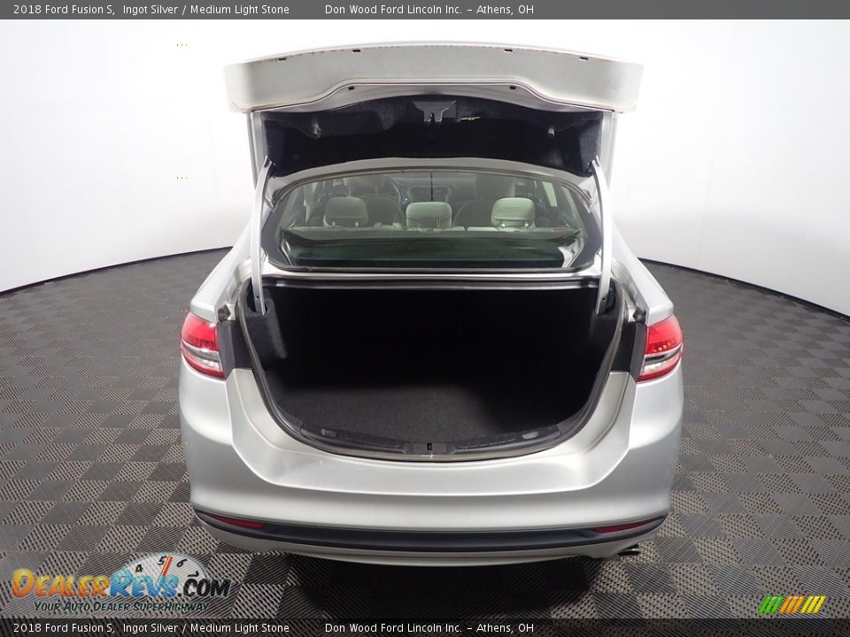 2018 Ford Fusion S Ingot Silver / Medium Light Stone Photo #14