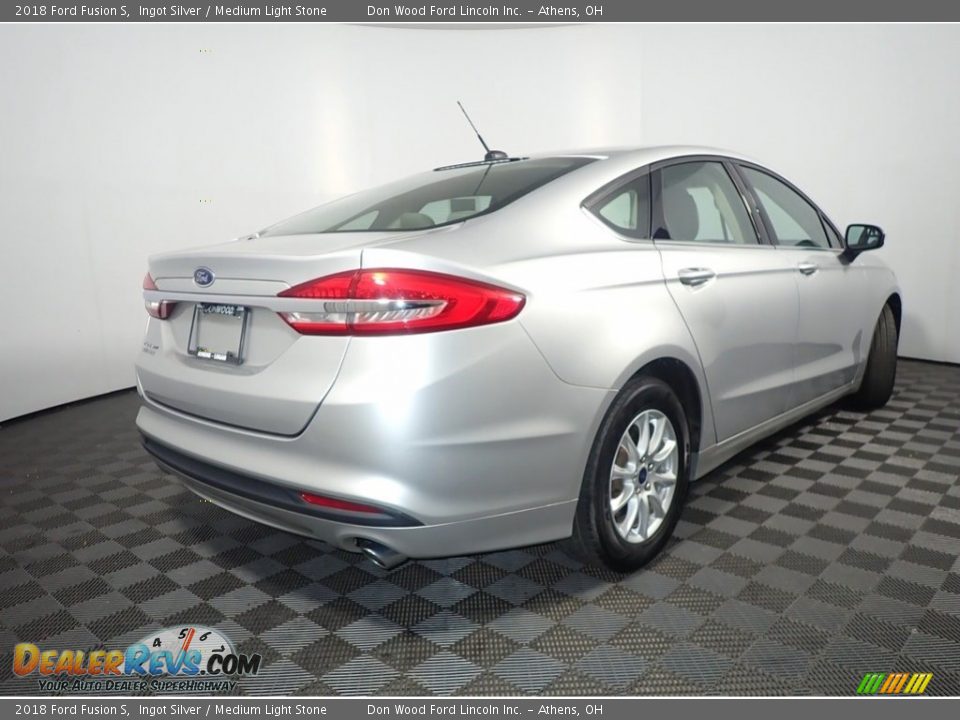 2018 Ford Fusion S Ingot Silver / Medium Light Stone Photo #16