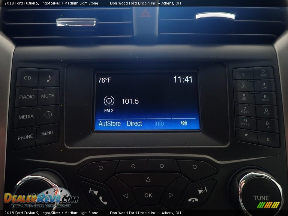 2018 Ford Fusion S Ingot Silver / Medium Light Stone Photo #24