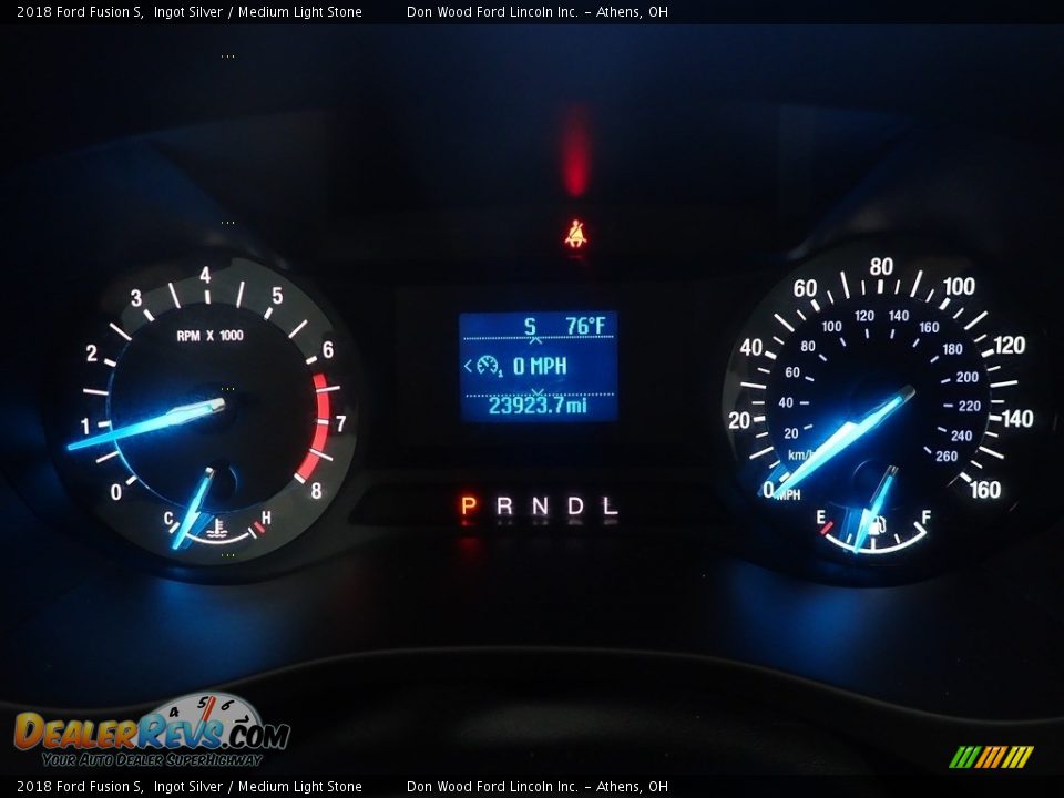 2018 Ford Fusion S Ingot Silver / Medium Light Stone Photo #26