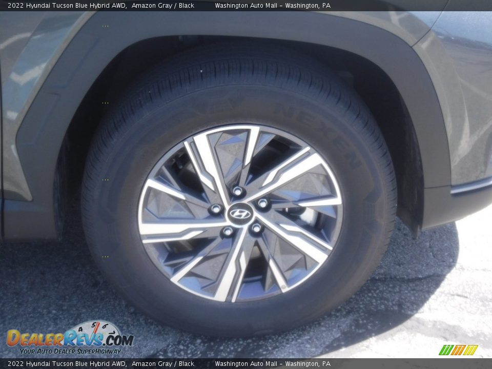 2022 Hyundai Tucson Blue Hybrid AWD Amazon Gray / Black Photo #3