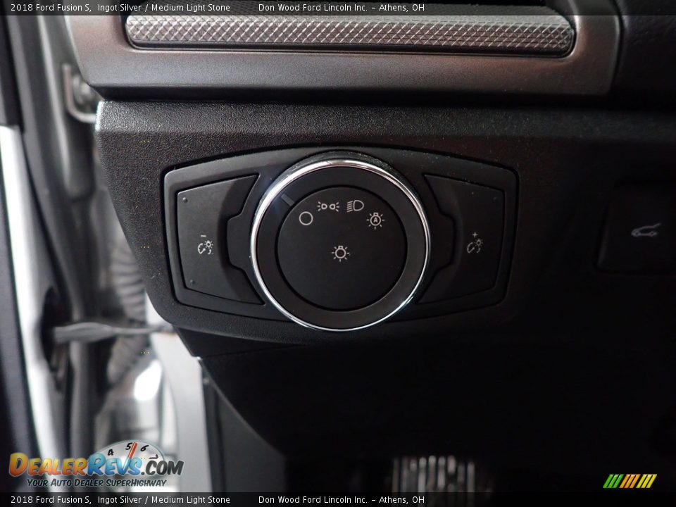 2018 Ford Fusion S Ingot Silver / Medium Light Stone Photo #29