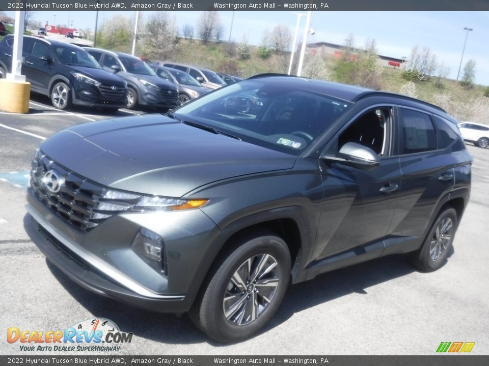 2022 Hyundai Tucson Blue Hybrid AWD Amazon Gray / Black Photo #5