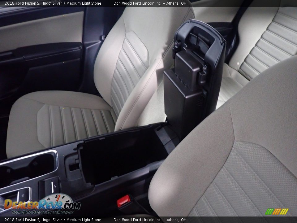 2018 Ford Fusion S Ingot Silver / Medium Light Stone Photo #31
