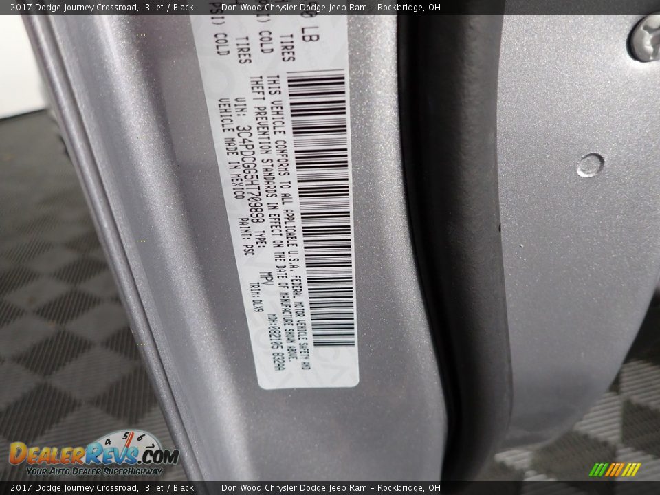 2017 Dodge Journey Crossroad Billet / Black Photo #35