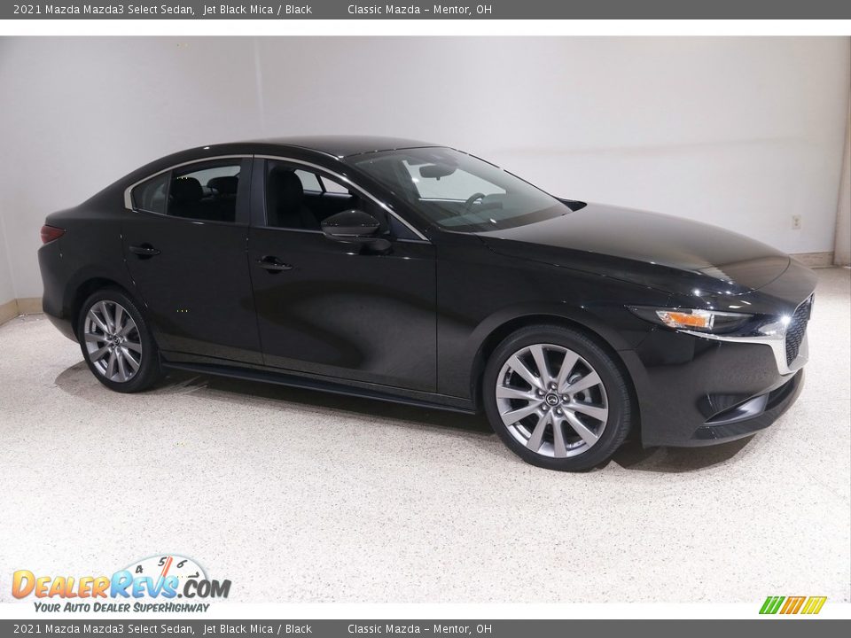 2021 Mazda Mazda3 Select Sedan Jet Black Mica / Black Photo #1