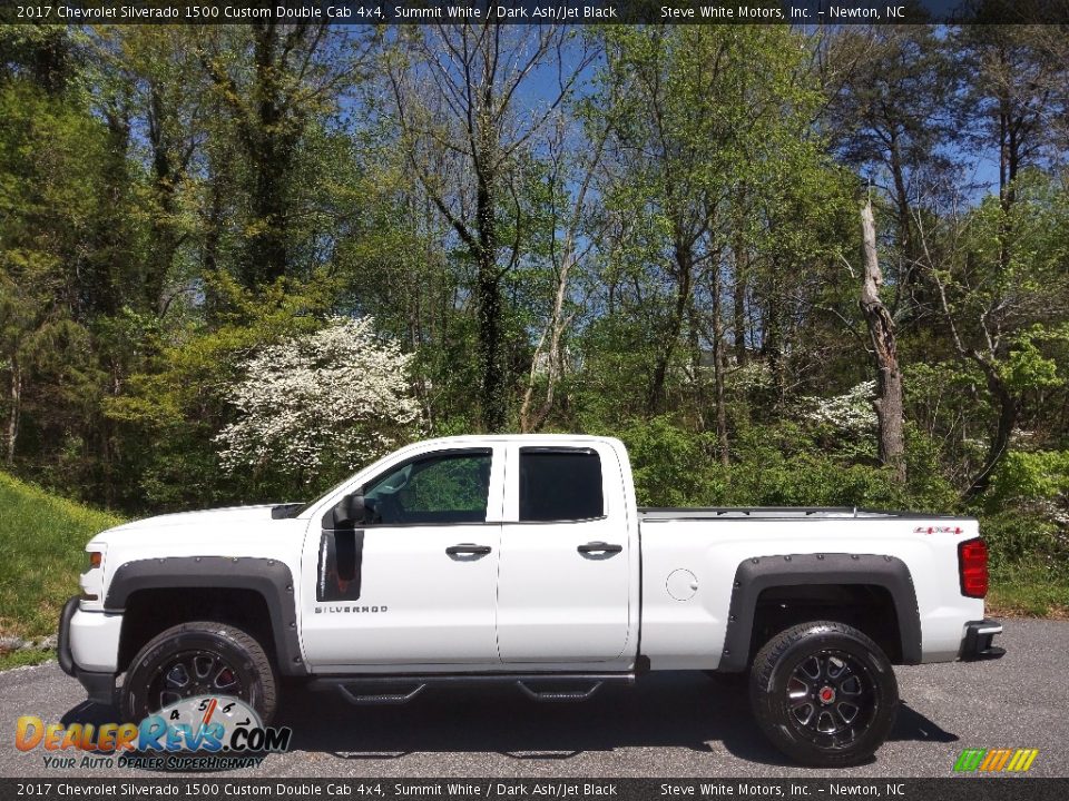 2017 Chevrolet Silverado 1500 Custom Double Cab 4x4 Summit White / Dark Ash/Jet Black Photo #1