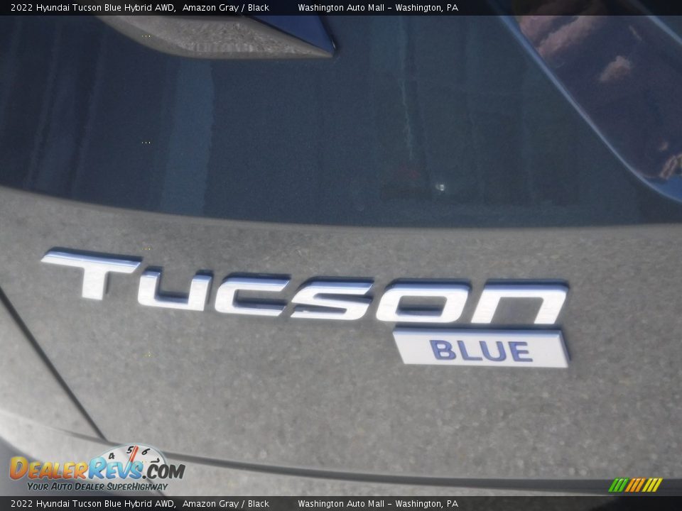 2022 Hyundai Tucson Blue Hybrid AWD Amazon Gray / Black Photo #9
