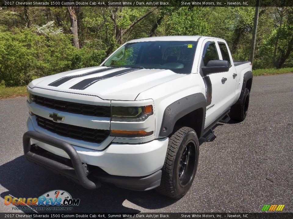 2017 Chevrolet Silverado 1500 Custom Double Cab 4x4 Summit White / Dark Ash/Jet Black Photo #2