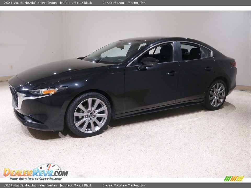 2021 Mazda Mazda3 Select Sedan Jet Black Mica / Black Photo #3