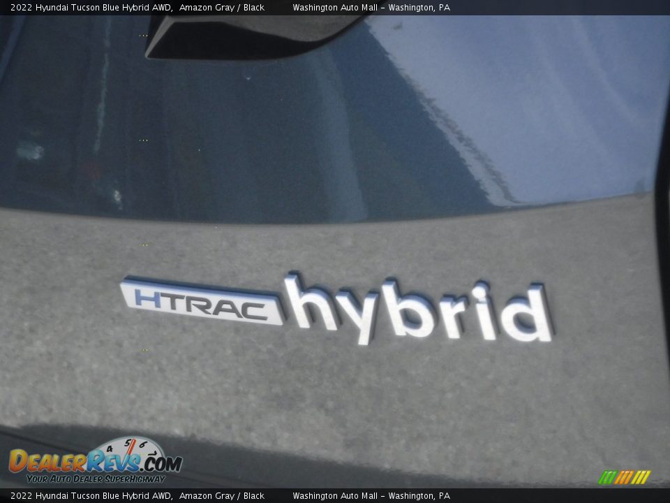 2022 Hyundai Tucson Blue Hybrid AWD Amazon Gray / Black Photo #11