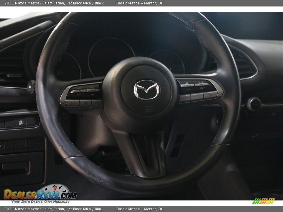 2021 Mazda Mazda3 Select Sedan Jet Black Mica / Black Photo #7