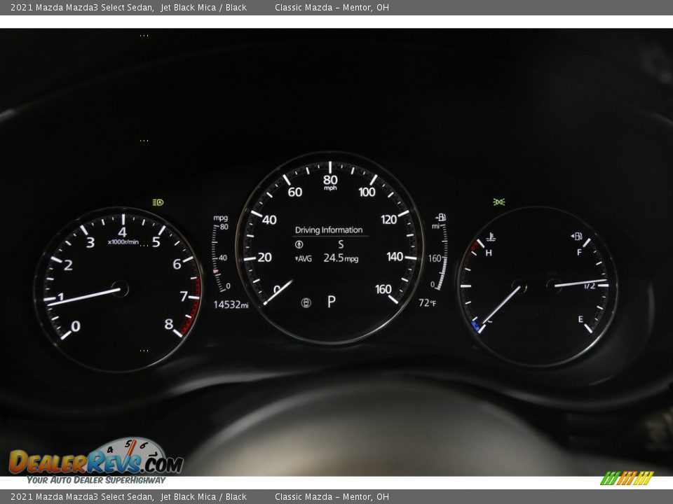 2021 Mazda Mazda3 Select Sedan Jet Black Mica / Black Photo #8