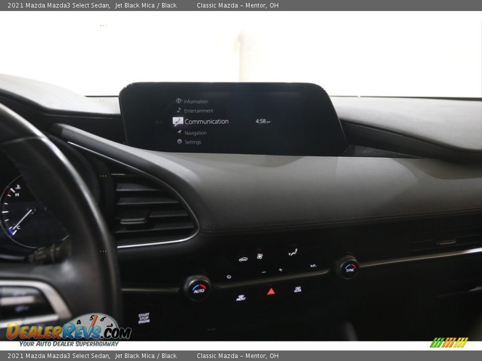 2021 Mazda Mazda3 Select Sedan Jet Black Mica / Black Photo #9