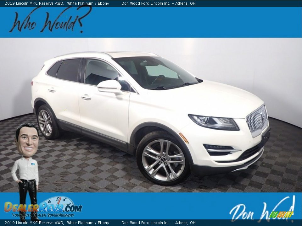 2019 Lincoln MKC Reserve AWD White Platinum / Ebony Photo #1