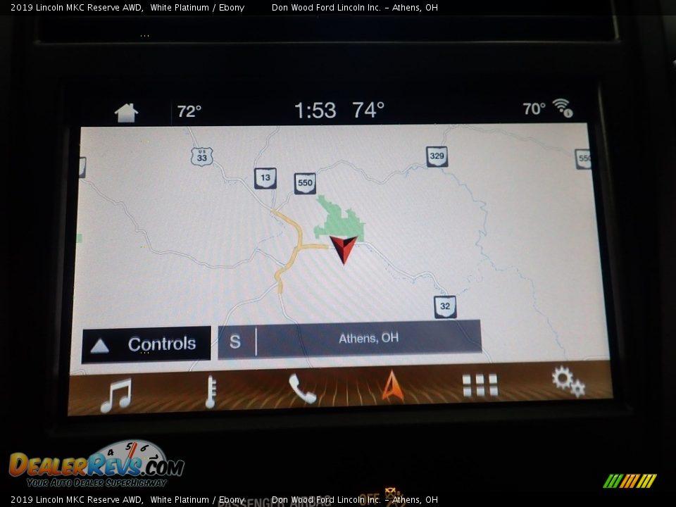 2019 Lincoln MKC Reserve AWD White Platinum / Ebony Photo #3