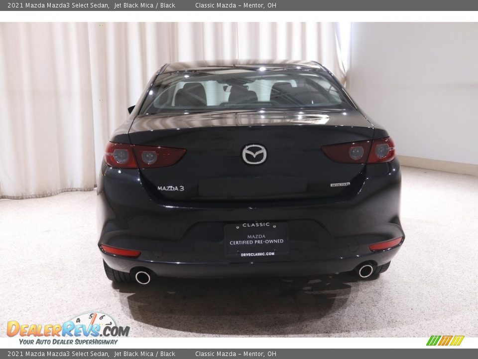 2021 Mazda Mazda3 Select Sedan Jet Black Mica / Black Photo #17