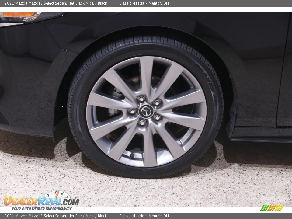 2021 Mazda Mazda3 Select Sedan Jet Black Mica / Black Photo #19