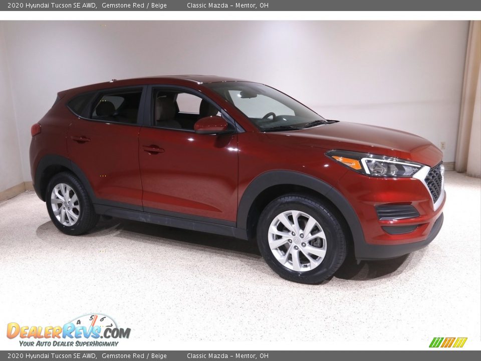 2020 Hyundai Tucson SE AWD Gemstone Red / Beige Photo #1