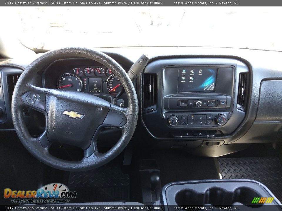 2017 Chevrolet Silverado 1500 Custom Double Cab 4x4 Summit White / Dark Ash/Jet Black Photo #16