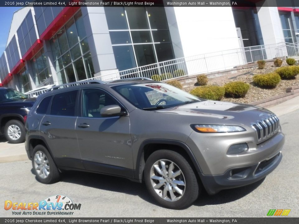 2016 Jeep Cherokee Limited 4x4 Light Brownstone Pearl / Black/Light Frost Beige Photo #1