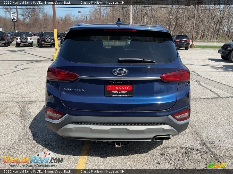 2020 Hyundai Santa Fe SEL Stormy Sea / Black Photo #11