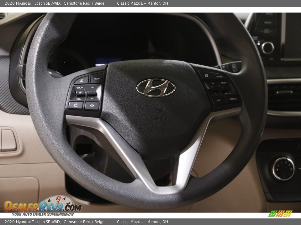2020 Hyundai Tucson SE AWD Gemstone Red / Beige Photo #7