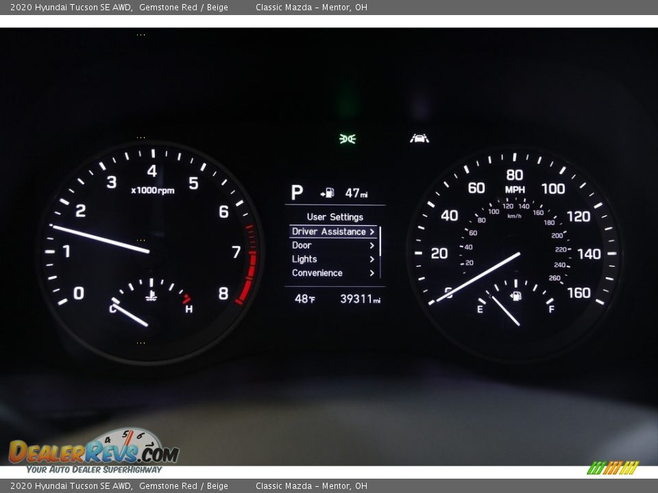 2020 Hyundai Tucson SE AWD Gemstone Red / Beige Photo #8